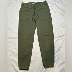 Joe’s Women’s Drawstring Jogger Pants Olive Green Size S Good Used Condition